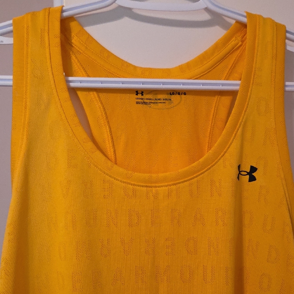 Under Armour Womens Vibrant Yellow Athletic Tank